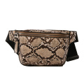 Fashion Custom Snakeskin Pattern Python Belt Bag Purse Cellphone Wallet PU Leather Elegant Bumbag Fanny Pack Waterproof Waist Bag